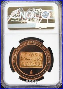 Mexico 1987 XIV International Numismatic Convention NGC PF68 RB Ultra Cameo