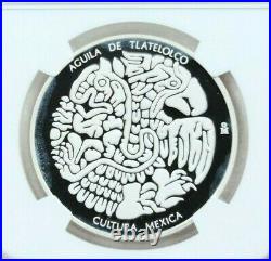Mexico Silver Medal Coyolxauhqui Mexican Culture Ngc Pf 69 Ultra Cameo Beauty