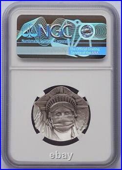 NGC MS70 2020 CHINA 27g fighting against virus silver medal Antiqued Series 3