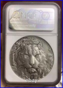 NGC MS70 China 2022 Lunar Tiger Zodiac Year Silver Medal 60g