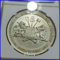 NGC Nurnberg 1896 MS 63 City View Silvered Medal Germany State Rare TOP POP