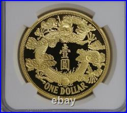 NGC PF70 2019 gilt China 30g silver Medal counter clockwise dragon dollar