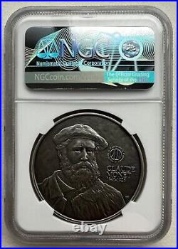 NGC PF70 2021 Claude Monet Woman with A Parasol Madame Monet Silver Medal 1oz