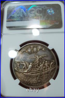 NGC Ulm 1912 MS 63 Silver City View Medal Germany Very Rare