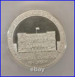 Ngc-ms67 1974 The Chinese Exhibition Royal Academy London Silver Medal