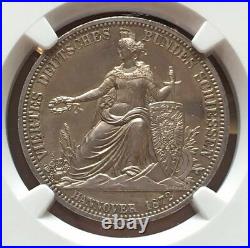 Ngc-pf64 1872 Germany Taler Hannover Medallic Silver Proof
