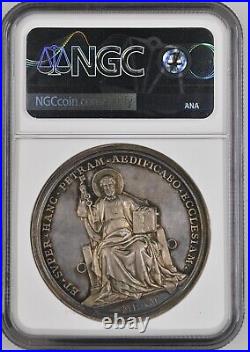 PAPAL STATES VATICAN 1902 Leo XIII Silver Medal NGC MS64 ONLY ONE GRADED