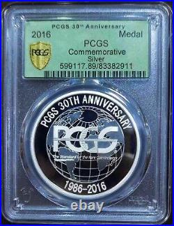 PCGS 1986 2016 30th Anniversary Medal Gold Shield Silver Type NOT Copper Medal