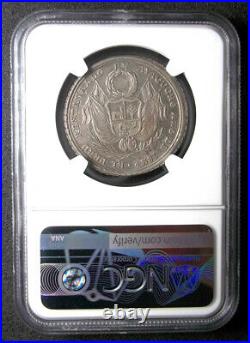Peru 1824 Victory Of Ayacucho Ngc Au50 Fonrobert-9178 Silver Medal