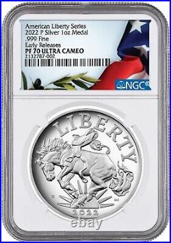 Presale 2022 American Silver Liberty Medal NGC PF70 UCAM Early Releases