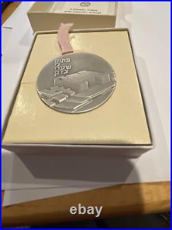 RARE 1978 ISRAEL Vintage SHAARE ZEDEK MEDICAL CENTER Old Silver Medal with Box