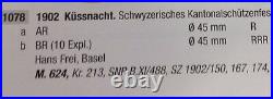 Rare Swiss 1902 Silver Medal Shooting Fest Schwyz Kussnacht R-1078a NGC MS62