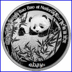 Smithsonian Institution Baby Giant Panda Bao Bao 2015 1 oz Silver Medal NGC PF69