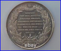 Stunning 1863 Ar/wm Stonewall Jackson Memorial Medal Ngc Ms 62