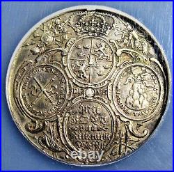 Sweden Gustaf II Adolf Battle of Breitenfeld silver Medal 1631-DATED XF NGC