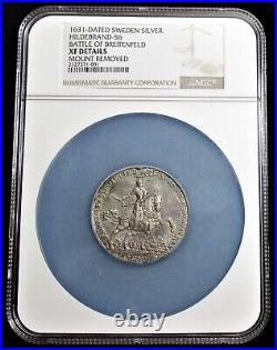 Sweden Gustaf II Adolf Battle of Breitenfeld silver Medal 1631-DATED XF NGC