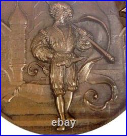 Swiss 1893 Bronze Shooting Medal Bern Biel NGC MS64 Mintage-250 R-225b