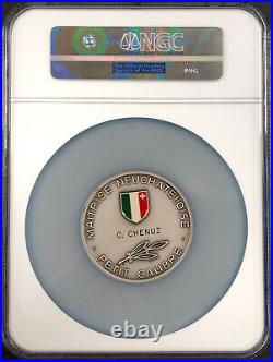 Swiss Shooting Fest Medal, R-1021, Silvered-AE, 50 mm, Neuchatel, NGC MS 66