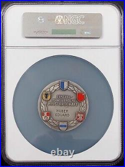Swiss Shooting Fest Medal, R-1113a, AE-Silvered, 40 mm, Schwyz, NGC MS 63