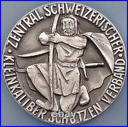 Swiss Shooting Fest Medal, R-1113a, AE-Silvered, 40 mm, Schwyz, NGC MS 64