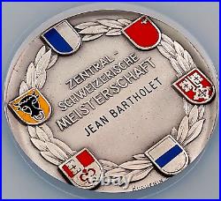 Swiss Shooting Fest Medal, R-1113a, AE-Silvered, 40 mm, Schwyz, NGC MS 64