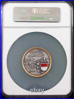 Swiss Shooting Fest Medal, R-1151a, AR, 50 mm, Solothurn, NGC MS 63