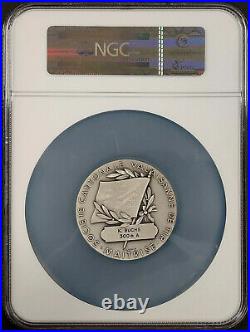 Swiss Shooting Fest Medal, R-1547b, Silvered-AE, 50 mm, Valais, MS 64 by NGC