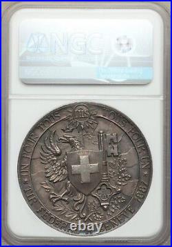 Switzerland 1887 GENEVA SHOOTING FESTIVAL Medal NGC MS61 AMAZING