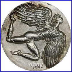 Switzerland 1972 NGC Medal Swiss Museum Of Transport Angel Coin, STUNNING TopPop