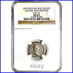U. S. Mint Born/Died Musante GW-445 Baker-155A, Julian PR-26. Silver MS-63 (NGC)