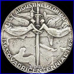 US 1965 St AUGUSTINE 400TH ANIVERSARY THE CROSS & THE SWORD? NGC MS-67? SILVER