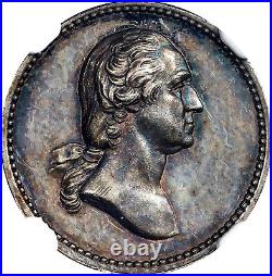 Undated (ca. 1862) U. S. Mint Washington & Jackson Medalet. MS-62 NGC Certified