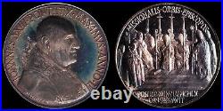 Vatican City. Anno II (1960) John XXIII Silver Medal NGC MS-65 PL. 44 mm